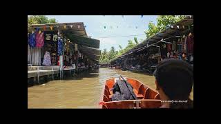 Thailand  Damnoen Saduak  Slideshow Floating Market [upl. by Marte]