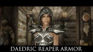 TES V  Skyrim Mods Daedric Reaper Armor by Deserter X [upl. by Adle]