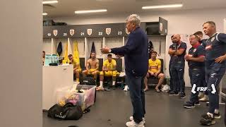 Mircea Lucescu în vestiar după succesul cu Lituania quotNiciodată să nu acceptați înfrângereaquot [upl. by Hgielrebma199]