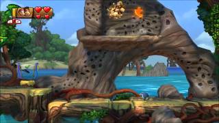 Donkey Kong Country Tropical Freeze  100 Walkthrough  12 Shipwreck Shore Puzzle and KONG [upl. by Netaf165]