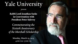 Rabbi Lord Jonathan Sacks Commemorating the Sixtieth Anniversary of the Marshall Scholarship [upl. by Birchard]