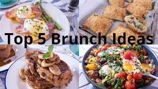 Top 5 Delicious Brunch Recipes  五道好吃早午餐｜Breakfast Ideas  早午餐食譜 [upl. by Ynohtna]