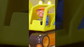 Toy Blippi Explores an Excavator  Blippi Toy Music Videos  shorts blippi toys [upl. by Tol]