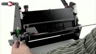 How to Use a RhinOTuff SemiAutomated Wire Binding Machine [upl. by Timothee]