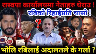 🔴रास्वपा कार्यालयमा नेताहरु घेरिए  भोलि अदालतमा के होला Nimkant Pandey [upl. by Minnaminnie]