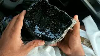 How to identify raw black diamonds quotcarbonadoquot at home set [upl. by Aleydis]