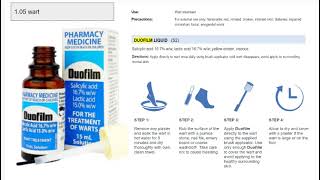 105 duofilm liquid salicylic acid lactic acid wart pharmacy counselling hmv osce mate [upl. by Joanna]