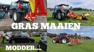 Poging gras maaien na natte periode  Boer Gerrit vlogt [upl. by Tonya59]