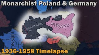 What if Germany and Poland were monarchist  Hoi4 Timelapse [upl. by Osswald]