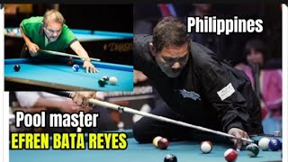 Efren Bata Reyes legend of the pool player Master 9 ball billiard [upl. by Irahk]