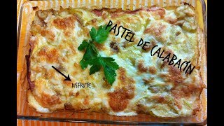 PASTEL DE CALABACÍN  Con Jamón York Y Queso [upl. by Malinin799]