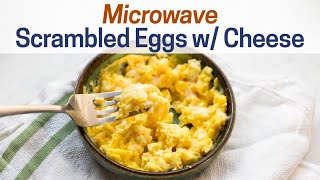 Microwave Scrambled Eggs w Cheese [upl. by Nus]