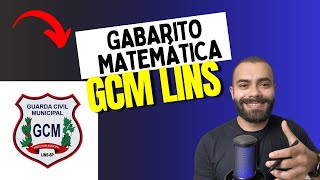 GABARITO  MATEMÁTICA  CONCURSO GCM LINS [upl. by Htide]