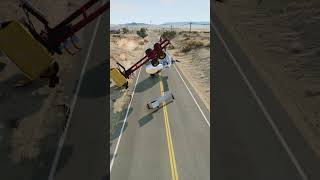 Realistic Highway Car Crashes 73 shorts beamngdrive [upl. by Ardelis308]