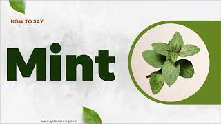 How to Pronounce Mint plant in English Correctly [upl. by Bertine389]