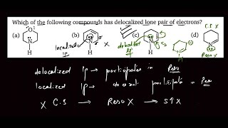 Which of the following compounds has delocalized lone pair of electrons [upl. by Leese291]