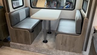 Convert RV slideout dinette booth to theater seating recliner couch chairs [upl. by Starobin]