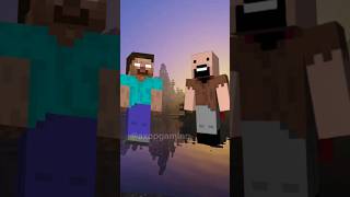 Minecraft Herobrine vs Minecraft Mobs shorts minecraft minecraftmemes herobrine [upl. by Rehpotsrik]