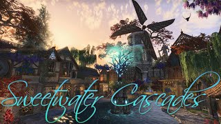 ESO Housing Sweetwater Cascades Rustic Colovian Fantasy Village  Custom Build [upl. by Ulland623]