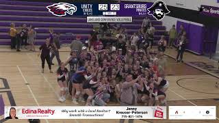 Unity  Grantsburg West Lakeland Conference Volleyball [upl. by Auqinal]