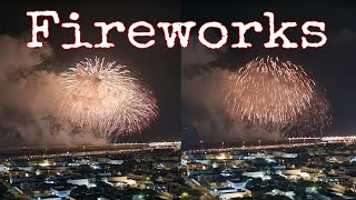 Fireworks Display fireworks umbrellabeach fujairah [upl. by Pooi]