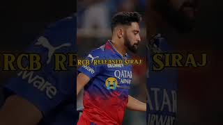 RCB retained players but RCB Released Diomond shorts rcb [upl. by Tremain]