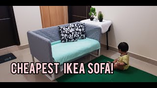 IKEA KNOPPARP quick assemble guide  2 seater sofa [upl. by Fiora798]