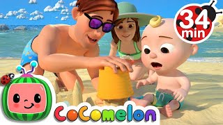 Beach Song  More Nursery Rhymes amp Kids Songs  CoComelon [upl. by Retsek]