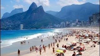 Ipanema beach in Rio de Janeiro beach [upl. by Mcloughlin]