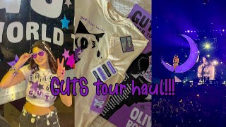 olivia rodrigo GUTS world tour houston haul [upl. by Accebar50]