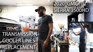 How to Replace Transmission Cooler Lines 20202024 GMC SIERRA 2500 HD [upl. by Mulford]