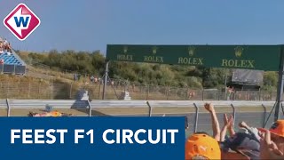 Fans vieren feest op circuit Zandvoort als Max Verstappen poleposition haalt  OMROEP WEST [upl. by Arted910]