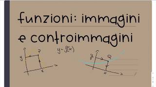 Funzioni immagini e controimmagini [upl. by Kandy123]