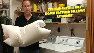 How to Wash a Down Feather Pillow at Home [upl. by Kizzie]