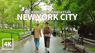 4K NEW YORK CITY  Union Square Washington Square New York University Midtown Manhattan Travel [upl. by Larrie]