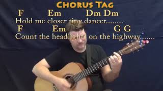 Tiny Dancer Elton John Guitar Cover Lesson with ChordsLyrics [upl. by Nannette]