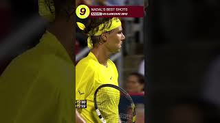 9️⃣ RAFAEL NADALS EPIC WINNING SHOT AGAINST DJOKOVIC IN 2013 🎾🔥 [upl. by Teressa]