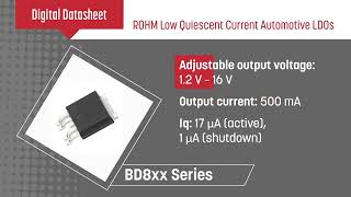 ROHMs Low Quiescent Current Automotive LDOs [upl. by Dric24]