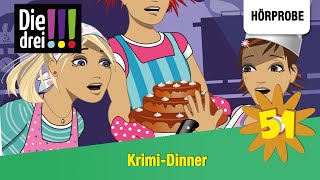 Die drei   Folge 51 KrimiDinner  Hörprobe zum Hörspiel [upl. by Ahsenom767]