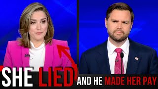 The Moment JD Vance SHUT DOWN Smug CBS Moderator [upl. by Telrats]