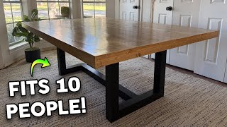 Building a Massive Dining Room Table for Less Than 300 Part 2 [upl. by Beckie]