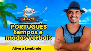 Português  Tempos e Modos Verbais com o professor Gustavo Silva [upl. by Boycie]