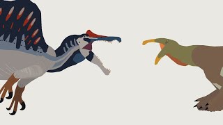 Deinocheirus vs Spinosaurus [upl. by Nylirehc]