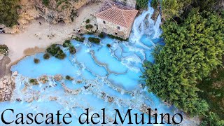 Cascate del Mulino Saturnia Grosseto Tuscany Italy Europe [upl. by Lunn]