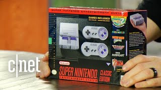 Nintendos SNES Classic Edition Unboxing the retro gaming console [upl. by Akire91]