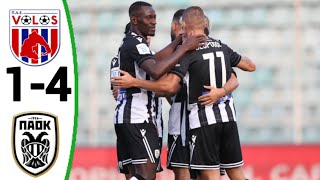 Volos vs PAOK 14 All Goals and Extended Highlights [upl. by Anide]