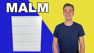 UPDATED  MALM 4 Drawer Chest IKEA Tutorial [upl. by Inamik]