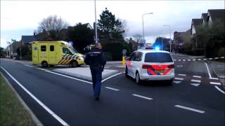 PRIMEUR amp bijna aanrijding prio 1 A1 Gebouwbrand woning meterkast Vlotlaan 9 Monster [upl. by Akeihsal214]