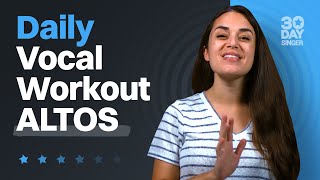 Super Easy Daily Vocal Workout  ALTOS  30 Day Singer [upl. by Nolly]