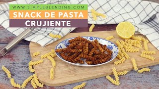 SNACK CRUJIENTE DE ESPIRALES DE PASTA MUY FÁCIL Y RÁPIDO  Aperitivo crujiente en freidora de aire [upl. by Marnia]